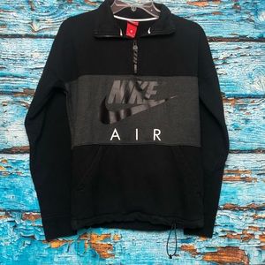Nike Air Colorblock Black Sweatshirt Pullover Size S